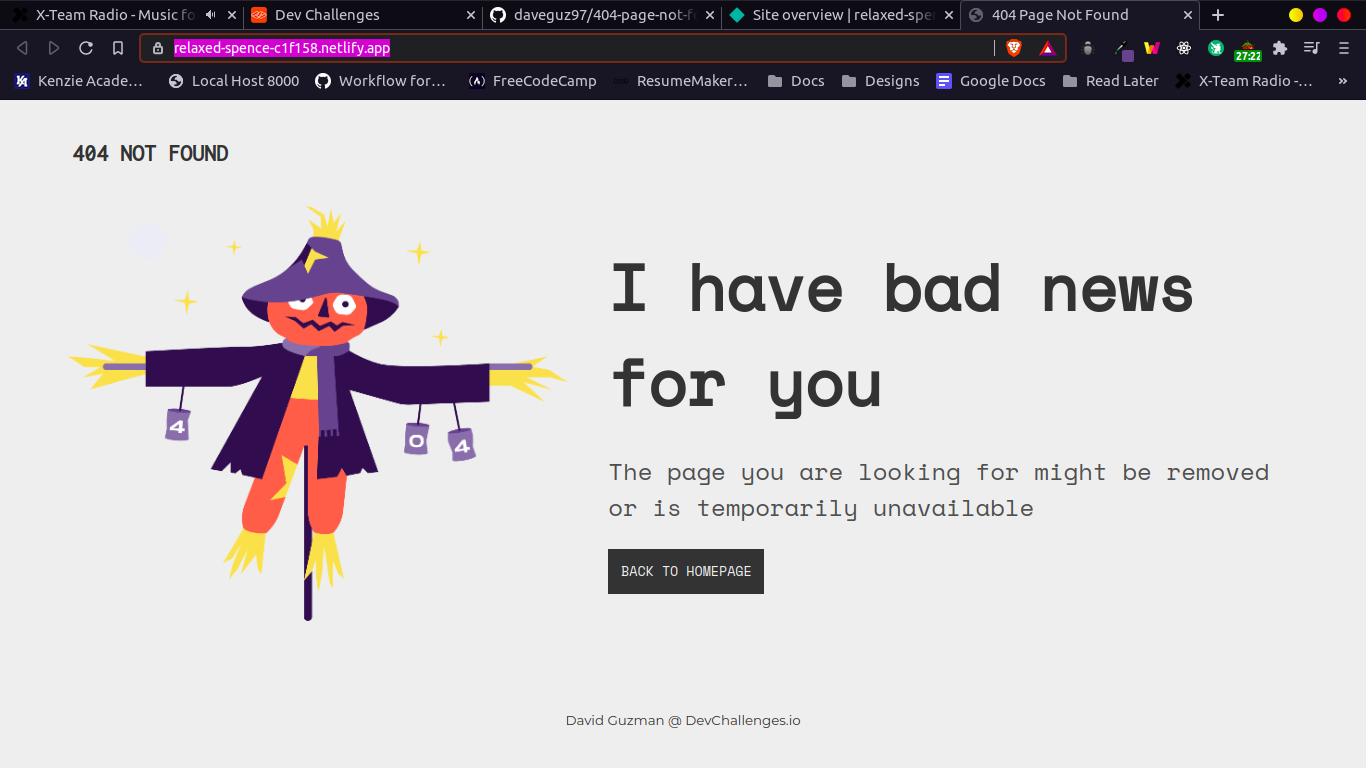 404 Not found